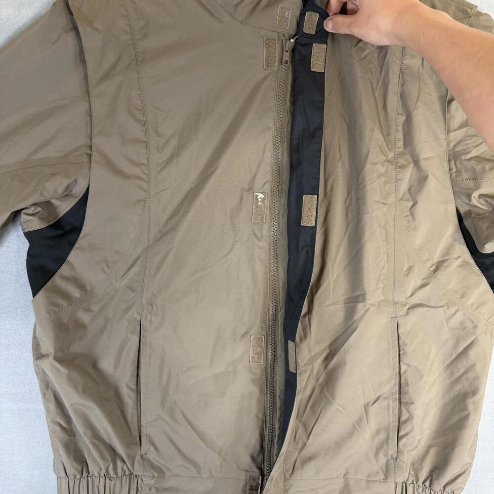 FootJoy DryJoys Golf Jacket Mens Large Khaki Full Zip Waterproof Windproof FJ - Picture 8 of 10